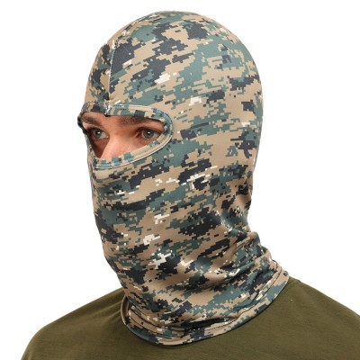 Балаклава-подшлемник Sport Trade MS-9291 камуфляж Woodland для спорта и мото