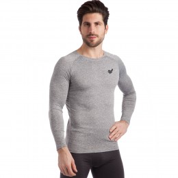 Лонгслив компрессионный JASON K-027 для спорта, черный, L-2XL