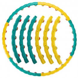 Обруч для похудения массажный разборной Хула Хуп Hula Hoop COLOR BALL 3008 - идеальный выбор для фитнеса и активных игр!