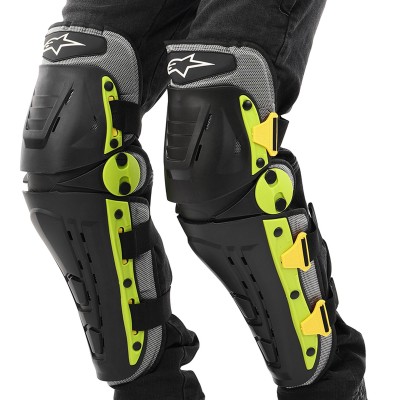 Мотонаколенники Alpinestar MS-4372 усиленные, 2шт, цвета в ассортименте