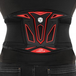 Мотопояс защитный NERVE 6001 для мотоциклистов M-2XL черный