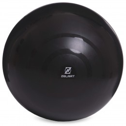 Фитбол мяч для фитнеса сатин Zelart FI-8225 ø75см черный