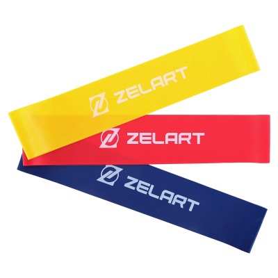 Набор резинок для упражнений ленты сопротивлений LOOP BANDS Zelart FI-8227 3шт цвета в ассортименте