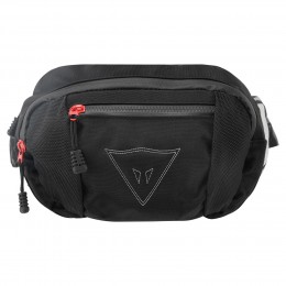 Сумка-бананка на пояс DAINESE MS-7002 черная, влагостойкая, 3л