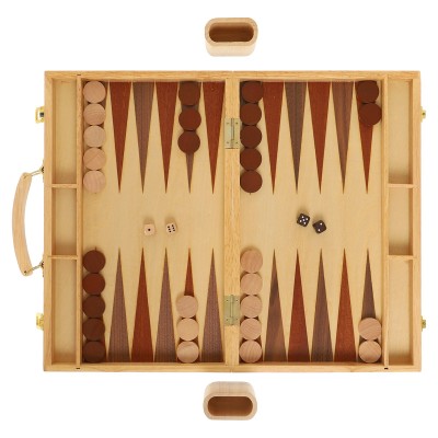 Нарды настольная игра деревянные Sport TradeW3820 размер 38см x 38см