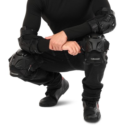 Комплект мотозащиты CUIRASSIER K01-C-E01-2 черный