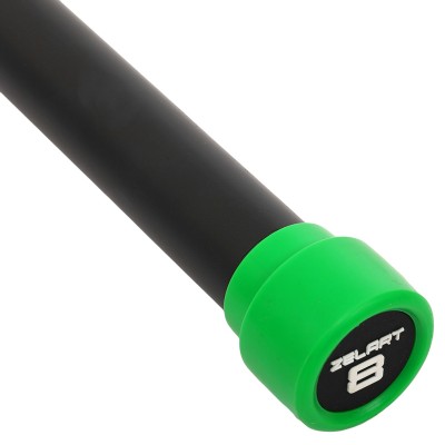 Бодибар Body Bar Zelart FI-4776-8 8кг черный-зеленый