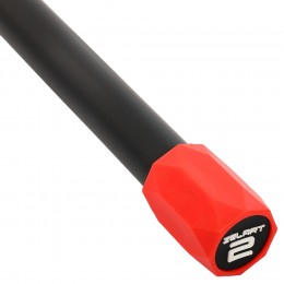 Бодибар Body Bar Zelart FI-4780-2 вес 2кг черный-красный