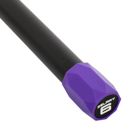 Бодибар Body Bar Zelart FI-4780-6 вес 6кг черный-фиолетовый
