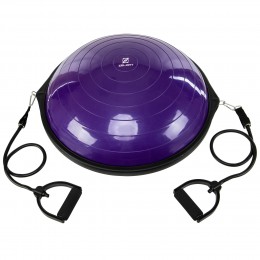 Балансировочная платформа полусфера BOSU с эспандерами Zelart BS-1590 цвета в ассортименте