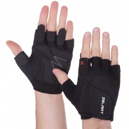 Спортивные перчатки Zelart SB-161564 S-XXL черные – максимальная защита и комфорт на тренировках