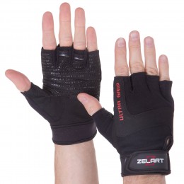 Спортивные перчатки Zelart SB-161567 для уверенных тренировок S-XXL черные