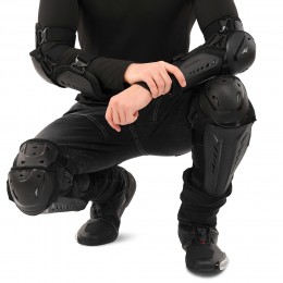 Комплект мотозащиты PRO-BIKER M-9334 (наколенники/налокотники) черно-желтый