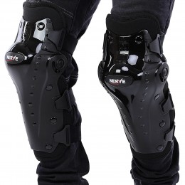 Мотонаколенники защитные MADBIKE MS-4373, пара, черные