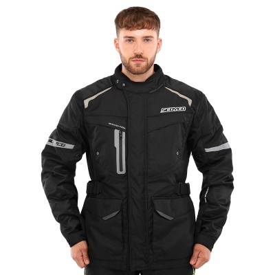 Мотокуртка демисезонная с защитой SCOYCO JK37, M-XL, черно-красная