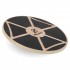 Балансировочный диск деревянный Zelart WOOD BALANCE BOARD FI-9665 39x7,5см черный