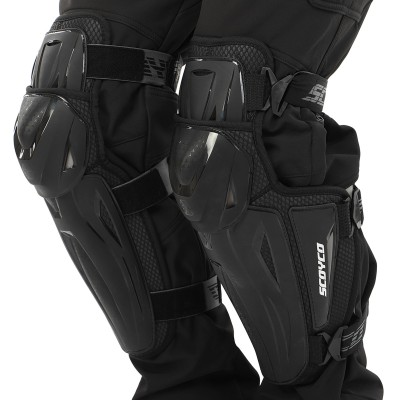 Защитные мотонаколенники SCOYCO K46 (S-XL, черный)