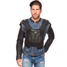 Моточерепаха детская UNDER DOG AR06 полная защита L-XL черный