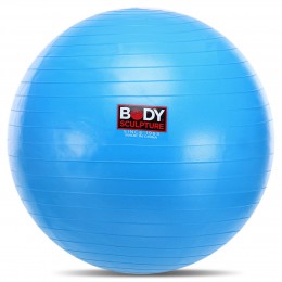 Фитбол мяч для фитнеса глянцевый BODY SCULPTURE BJBB-001TBL-26N ø65см синий