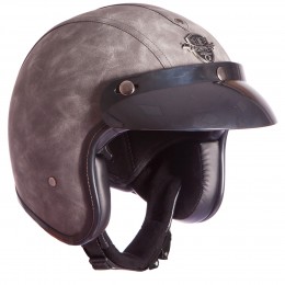 Мотошлем открытый VINTAGE MS-555-BR Ретро для чоппера M-XL коричневый Мотошлем открытый VINTAGE MS-555-BR Ретро для чоппера M-XL коричневый