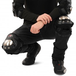 Комплект мотозащиты PRO-BIKER MS-1234 для коленей и локтей, черный