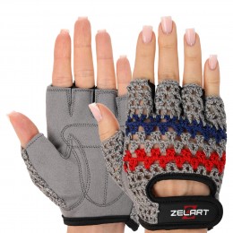 Женские перчатки для фитнеса Zelart SB-161950 XS-M серые - Защита и комфорт на тренировках