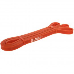 Резина петля для подтягиваний и тренировок лента силовая Zelart POWER BANDS FI-0889-1 7-16кг оранжевый