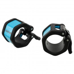 Замки быстросъемные для грифа Lock-Jaw PRO LiveUp LP8062 - 2шт, диаметр 50мм, черный - идеальное решение для безопасных тренировок!