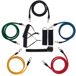 Многофункциональный эспандер для фитнеса Power Bands Sport Trade FI-5955 - 5 жгутов для эффективных тренировок