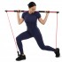 Палка гимнастическая с эспандерами Gym Stick Sport Trade F-931 1,3м черный-красный