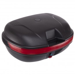 Кофр центральный Top Case BUOTAI ZH-L0807 пластиковый 44x32x60см черный-красный