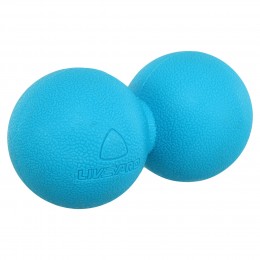 Мяч массажный двойной для МФР и самомассажа Duoball LiveUp LP8502 ø14см синий