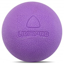 Мяч массажный для МФР LiveUp LP8501 ø6,5см фиолетовый