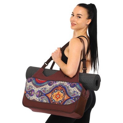 Сумка для йоги KINDFOLK Yoga bag Sport Trade FI-8366-4 - темно-синий-фиолетовый