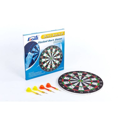 Мишень для игры в дартс из флока Flocked BL-12115 12in Baili (d-30см, в комплекте 4 дротика 6g)
