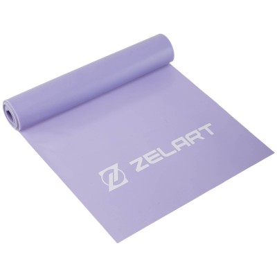 Лента эластичная для фитнеса и йоги Zelart FI-7682-1 фиолетовый