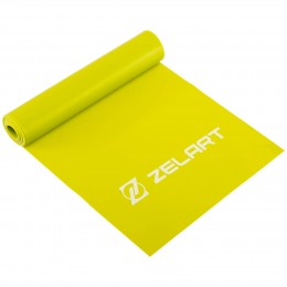 Лента эластичная для фитнеса и йоги Zelart FI-7682-2 салатовый