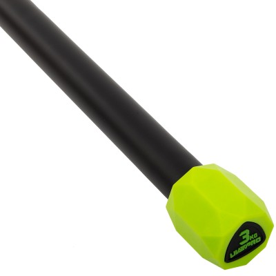 Бодибар Body Bar LiveUp LP8145-3 3кг черный-зеленый
