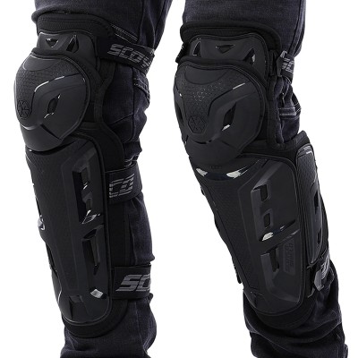 Мотонаколенники усиленные SCOYCO K21-2 черные (2 шт)