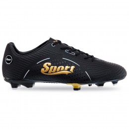 Бутсы футбольные SPORT SG-301041-2 размер 40-45 черный-золотой