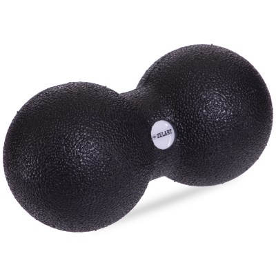 Мяч массажный двойной для МФР и самомассажа Duoball Zelart FI-6664 ø8см черный
