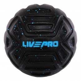 Мяч массажный для МФР LivePRO Target massage ball LP8508 ø12,5см черный