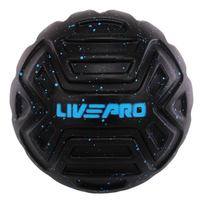 Мяч массажный для МФР LivePRO Target massage ball LP8508 ø12,5см черный