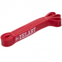 Резина петля для подтягиваний и тренировок лента силовая Zelart POWER BANDS FI-941-5 красный