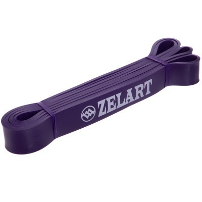 Резина петля для подтягиваний и тренировок Zelart POWER BANDS FI-941-6 фиолетовая