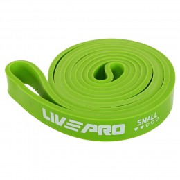 Резина петля для подтягиваний и тренировок лента силовая LiveUp SUPER BAND LP8410-S 11-29кг зеленый