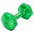 Гантель для фитнеса с TPU покрытием Zelart Jelly Urethane Coated Dumbbells TA-2946-10LB 1шт 4,5кг салатовый