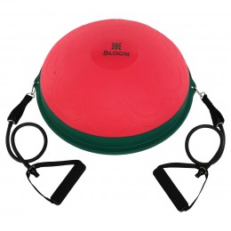 Балансировочная платформа полусфера BOSU с эспандерами BOSU BLOOM BALANCE TRAINER LB7052 цвета в ассортименте