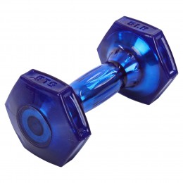 Гантель для фитнеса с TPU покрытием Zelart Jelly Urethane Coated Dumbbells TA-2946-5LB 1шт 2,3кг фиолетовый