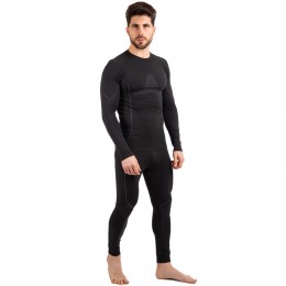 Мужской комплект термобелья Zelart CO-2194-2196 для спорта, черный L-XL